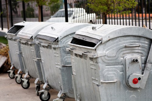 Recycling facilities handling cleared office materials
